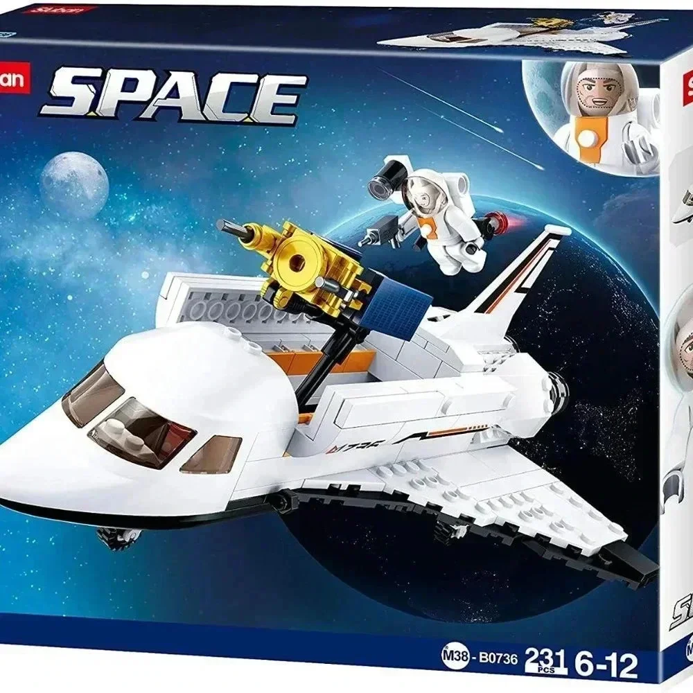 NEW Space Exploration Shuttle Brick Building Playset 231pcs